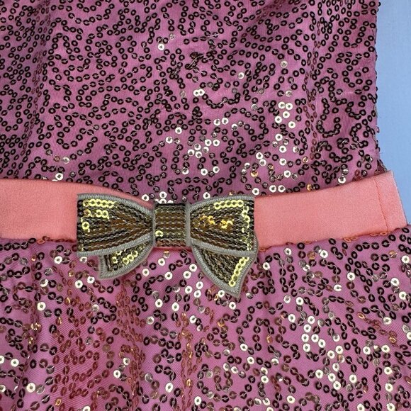 Revolution Dance Costume CORAL Sequins XL Child Solo Lyrical Figure Ice Skate - Picture 4 of 15